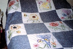 Quilt made by Julia (Judy) Kish Dorrough in 1985 [Mom s Crafts]
